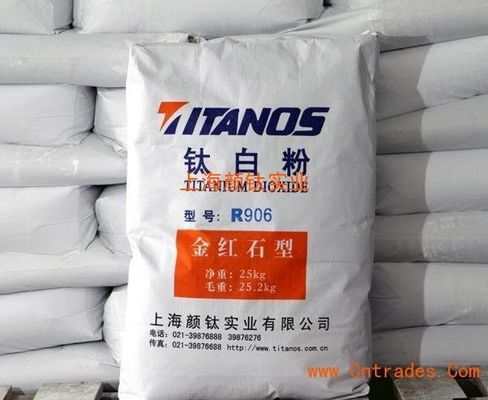 Colorant 1317-80-2 non-combustible du rutile Tio2 de CAS pour l'industrie en céramique